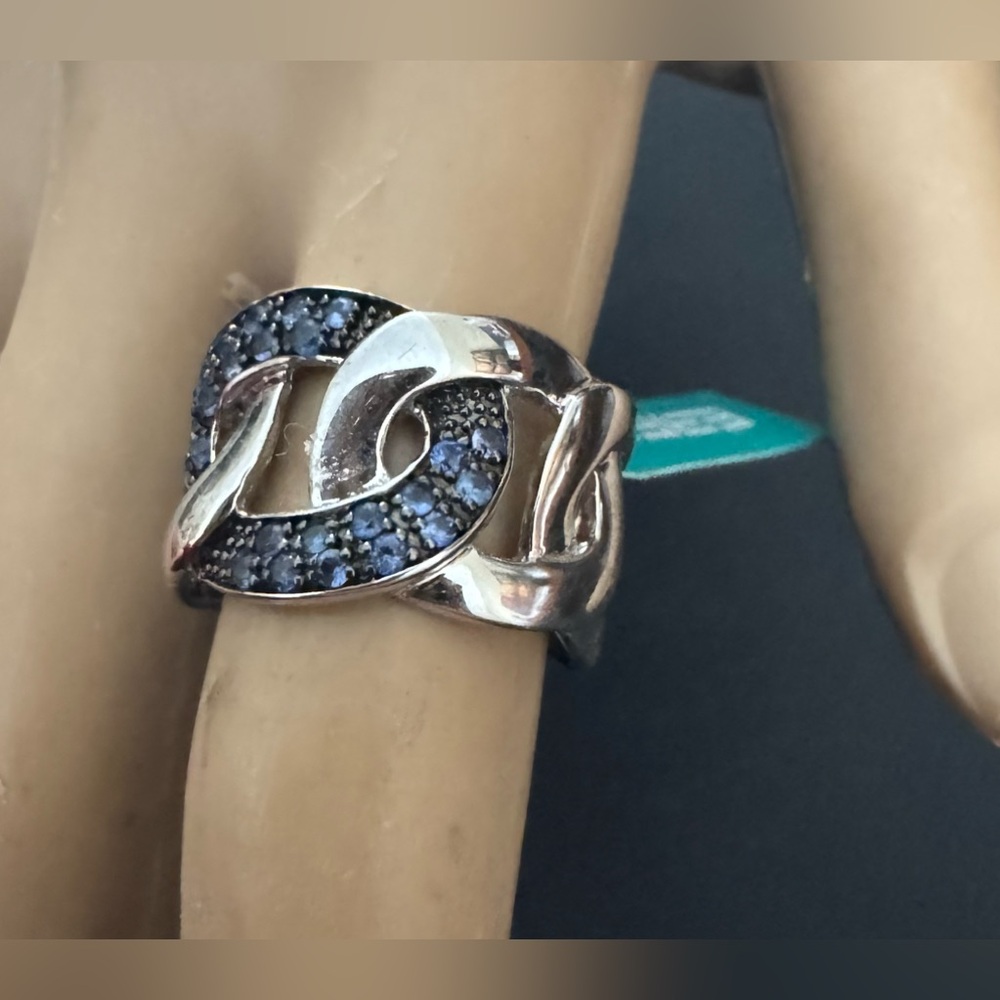 NIB EFFY Sapphire & Sterling Silver Ring - Picture 8 of 10